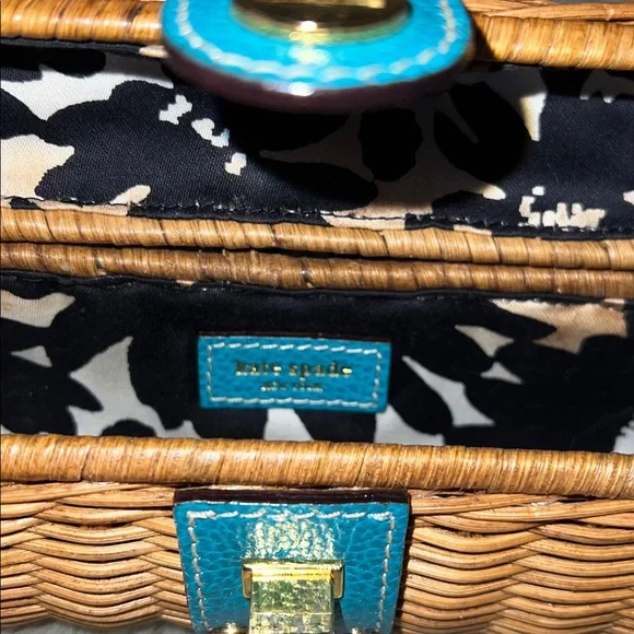 Kate Spade Wicker and Leather Clutch - Picture 9 of 15